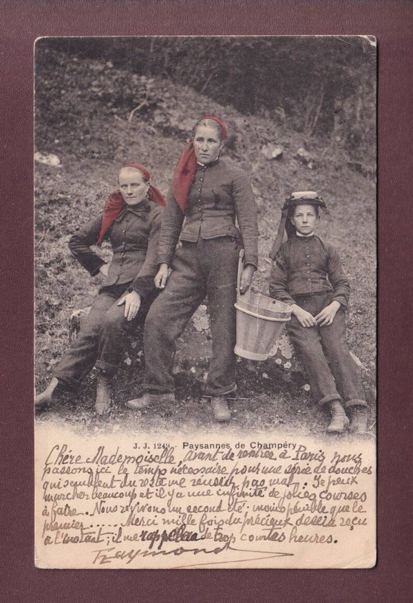 Paysannes de CHAMPERY - 1904