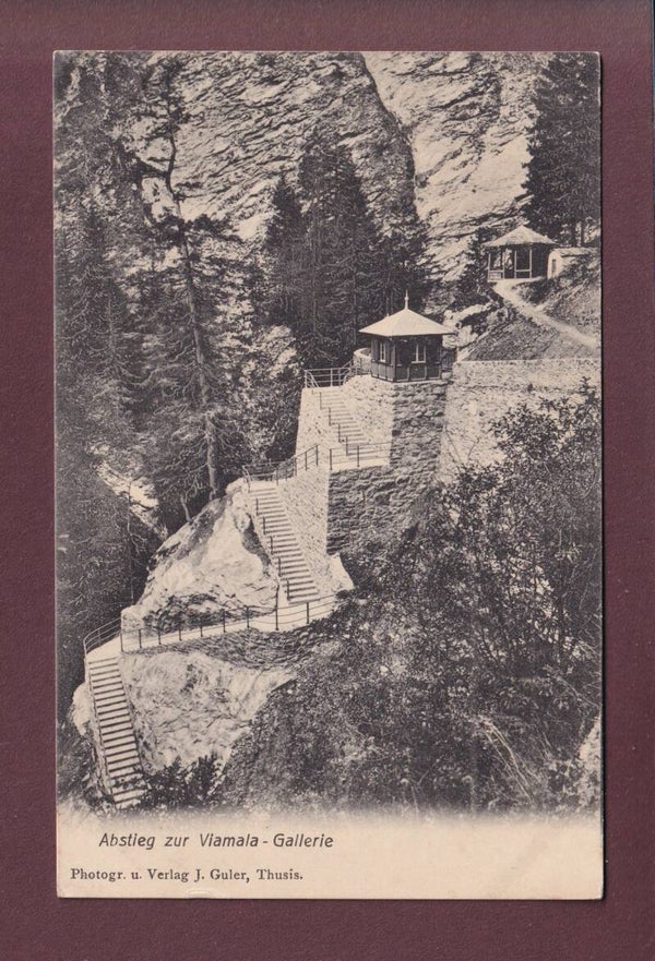 Abstieg zur VIAMALA-Gallerie