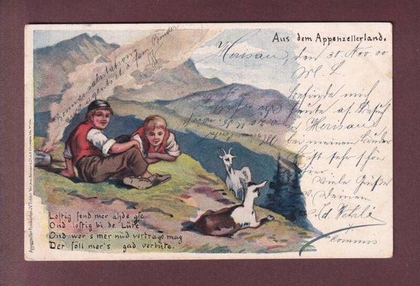 Aus dem APPENZELLERLAND - 1900 Litho Tobler