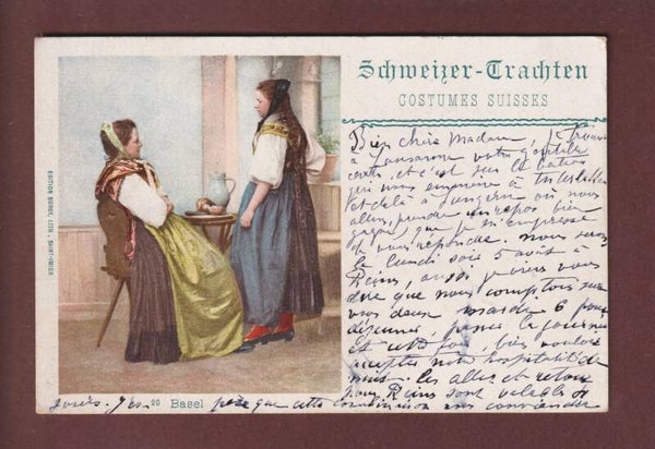BASEL - Schweizer Trachten - 1901