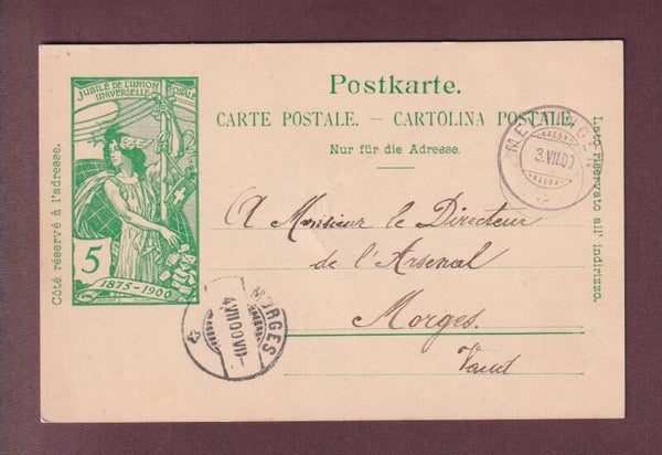 Carte préaffranchie UPU - 1900