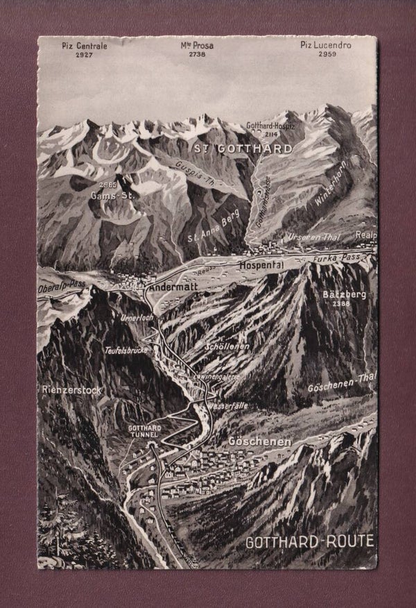 GOTTHARD-ROUTE - 1947