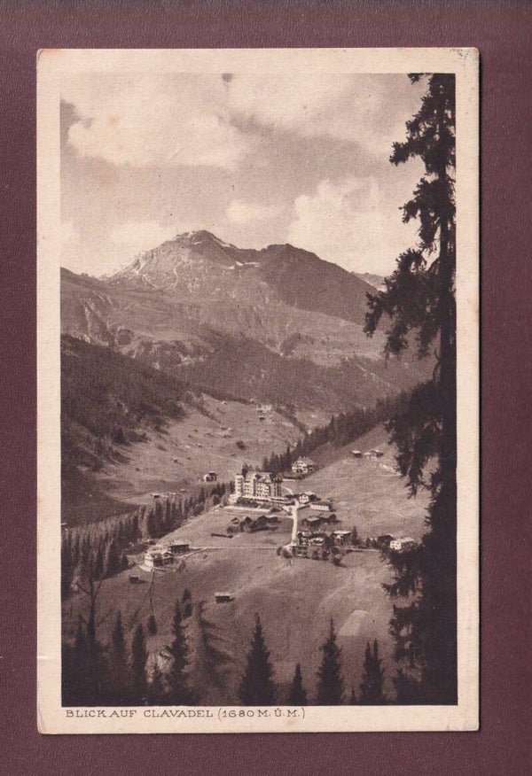 Blick auf CLAVADEL - 1920