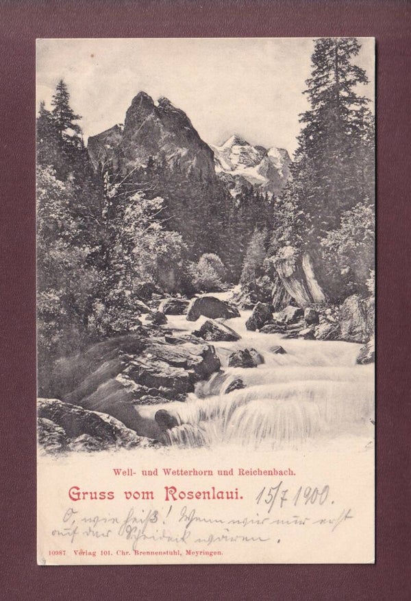 Gruss vom ROSENLAUI - 1900