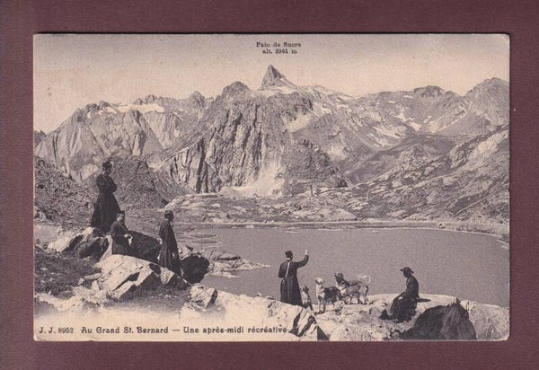 GRAND-SAINT-BERNARD - Maîtres et chiens - 1912