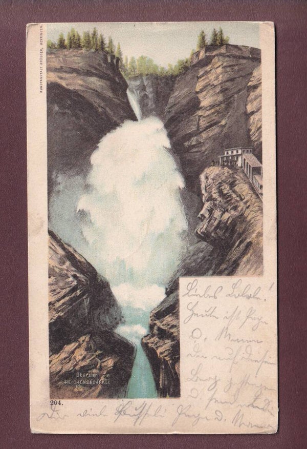 Oberster REICHENBACHFALL - 1901