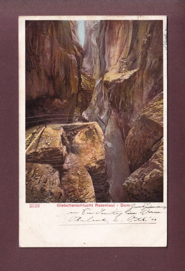 Gletscherschlucht ROSENLAUI - Dom - 1910