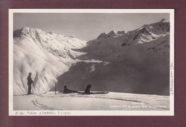 OBERALP - Calmot - Maigelspass - Skifahrer