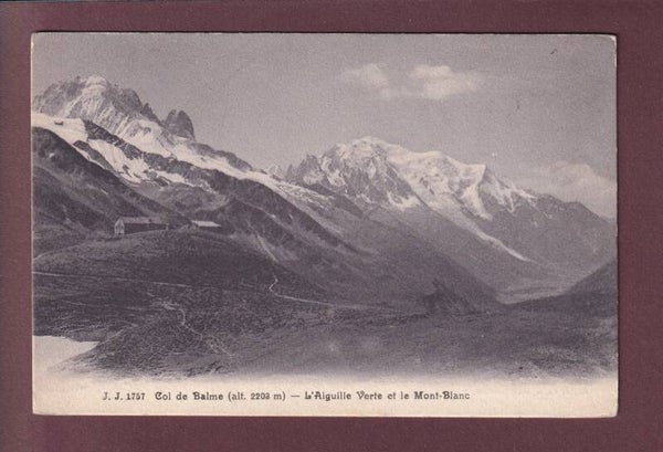 COL DE BALME - Aiguille Verte  - Mont Blanc