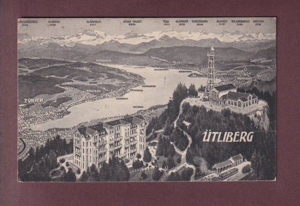 UETLIBERG und Umgebung - Vogelschau - 1908