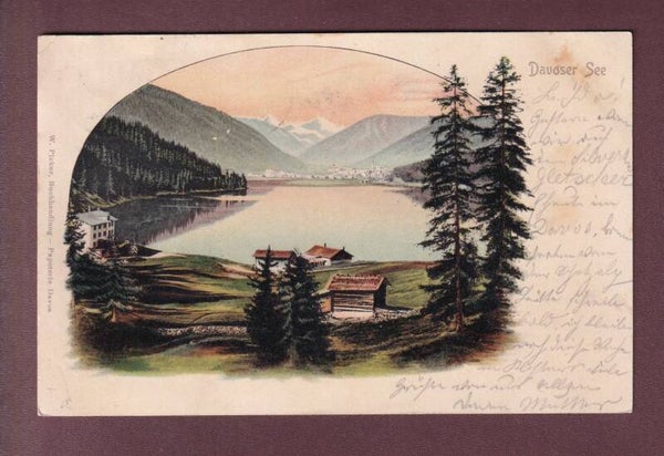 DAVOS - Davosersee - 1901 // kleiner Eckbug //