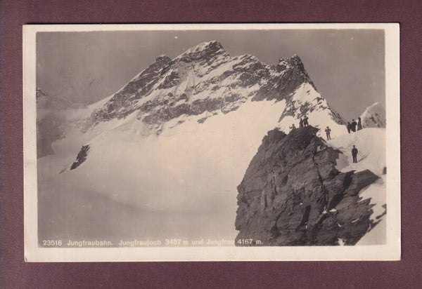 Jungfraubahn - JUNGFRAUJOCH - Leute - 1925