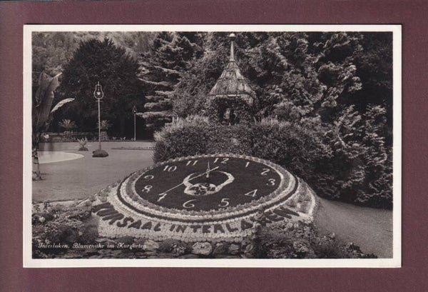 INTERLAKEN - Blumenuhr im Kurgarten