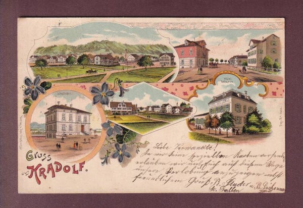 Gruss aus KRADOLF - 1904