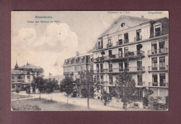RHEINFELDEN - Hôtel des Salines au Parc - 1908