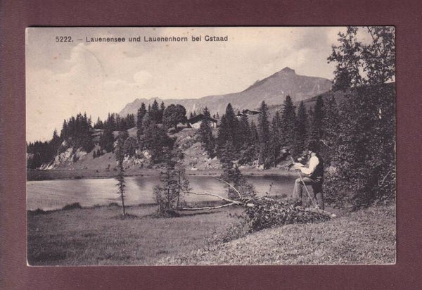LAUENENSEE bei Gstaad - Lauenenhorn - Mann - 1909