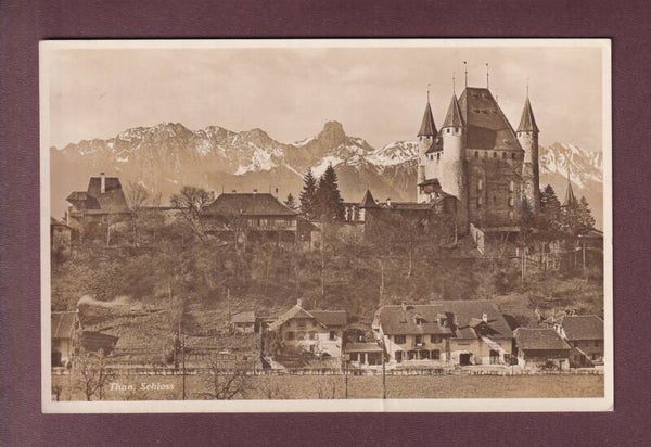 THUN - Teil mit Schloss - 1933 // Falte //