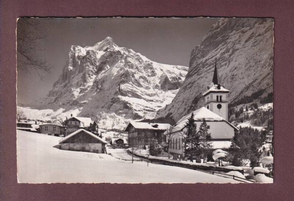 GRINDELWALD - Kirche - Wetterhorn - Feldpost