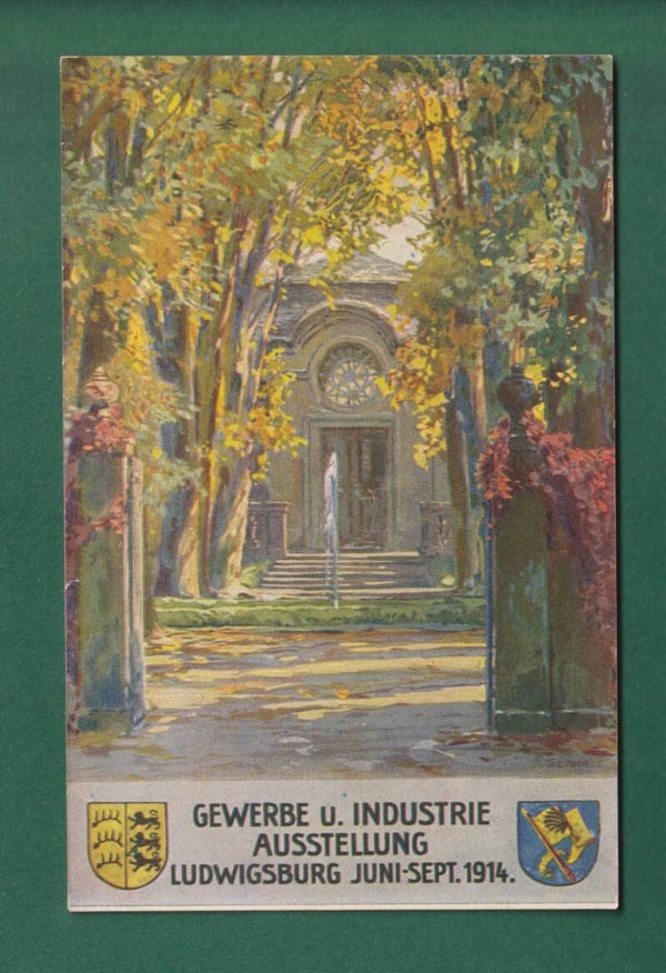 LUDWIGSBURG - Gewerbe und Industrie Ausstellung 1914 // Falte //