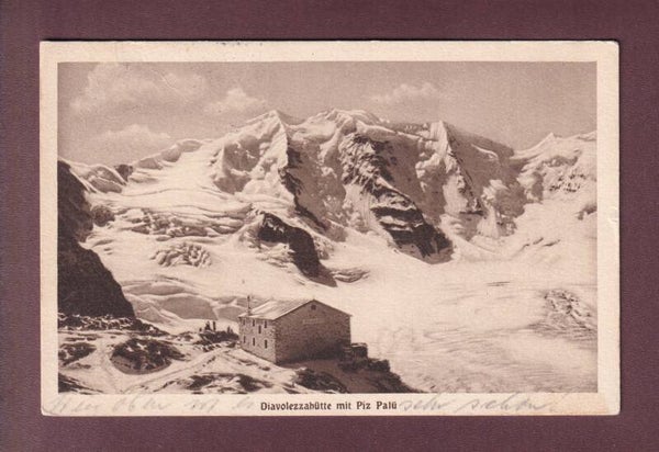 DIAVOLEZZAHÜTTE - Piz Palü - 1937
