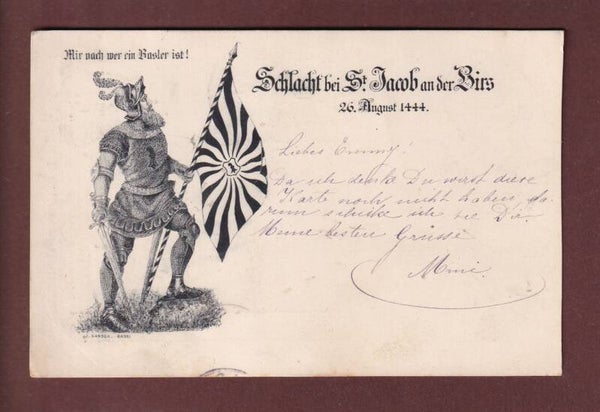 BASEL - Schlacht bei St. Jakob an der Birs 1444 - 1897