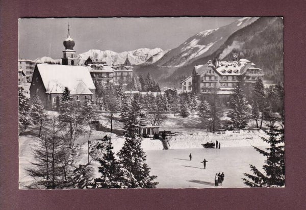 DAVOS-DORF - Teilansicht - 1957 // Rück verletzt //