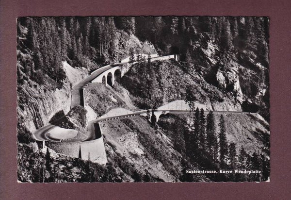 Sustenstrasse - KURVE WENDEPLATTE - 1954