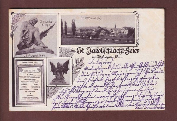 BASEL - St. Jakobschlacht Feier - 1900