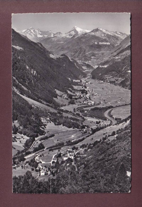 Panorama AMBRI-PIOTTA - 1962 Bahnstempel