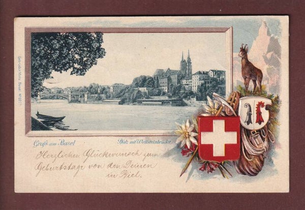 Gruss aus BASEL - Pfalz - 1901 Präge