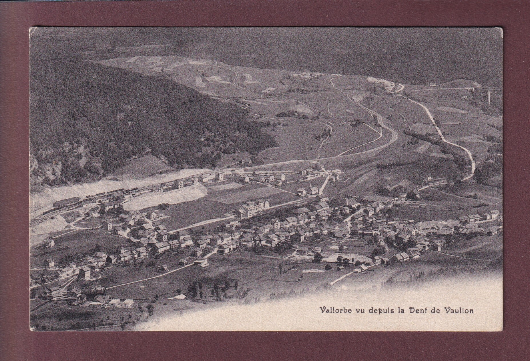 VALLORBE depuis la Dent de Vaulion - 1907