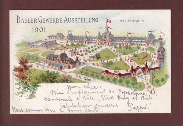 BASEL - Gewerbe Ausstellung 1901