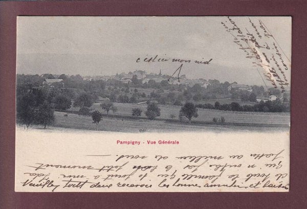 PAMPIGNY - Vue générale - 1910