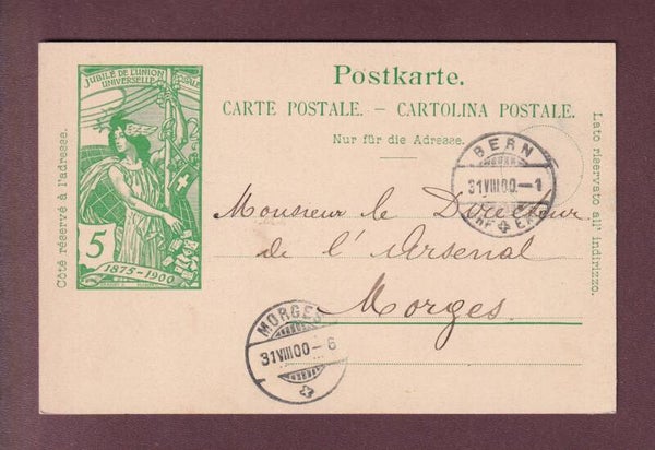 Carte préaffranchie UPU - 1900