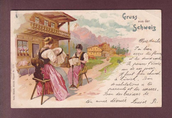 Gruss aus der SCHWEIZ - 1899 // Eckbug //