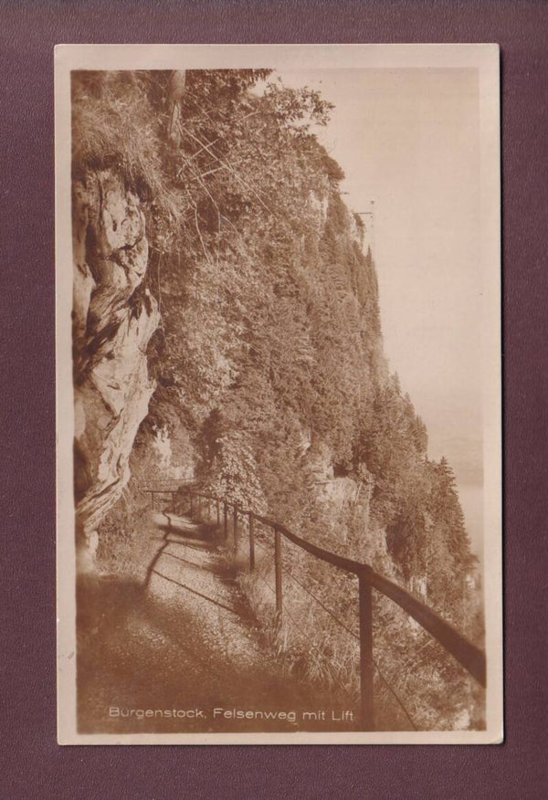 BÜRGENSTOCK - Felsenweg - Lift -  - 1928