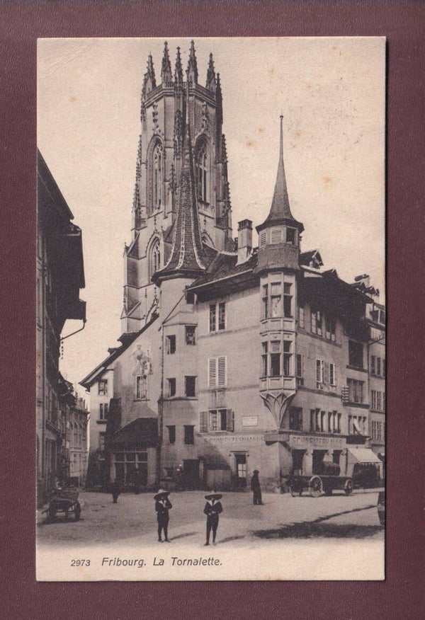 FRIBOURG - La Tornalette - 1907 Feldpost // pli d'angle //