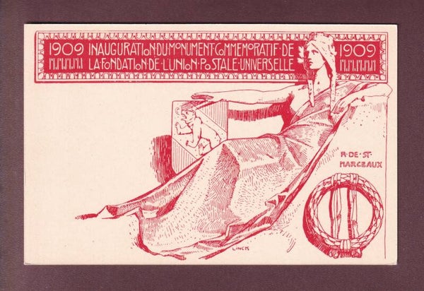 Carte préaffranchie Monument UPU 1909