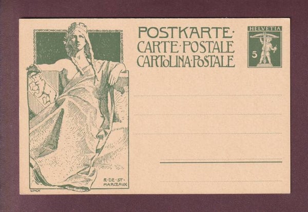 Carte préaffranchie Monument UPU 1909