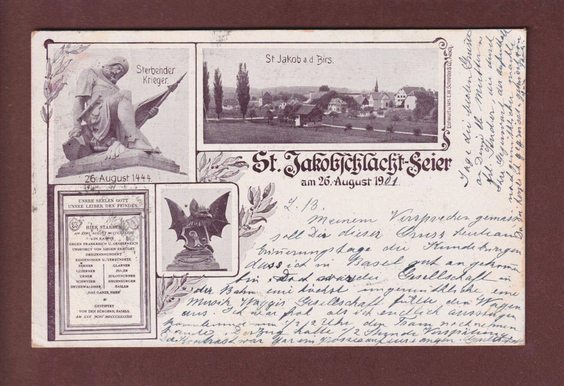 BASEL - St. Jakobschlacht Feier - 1901