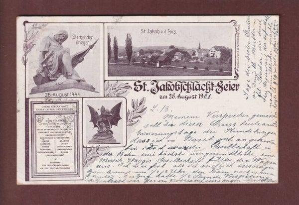 BASEL - St. Jakobschlacht Feier - 1901