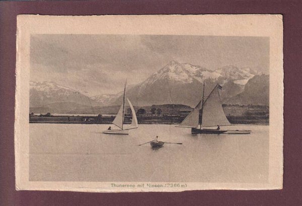 Am THUNERSEE - Segelschiffe - 1915