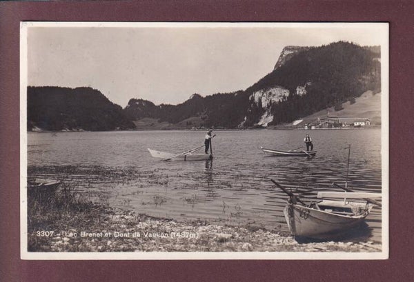 BARQUE du lac Léman - Clair de lune - 1907