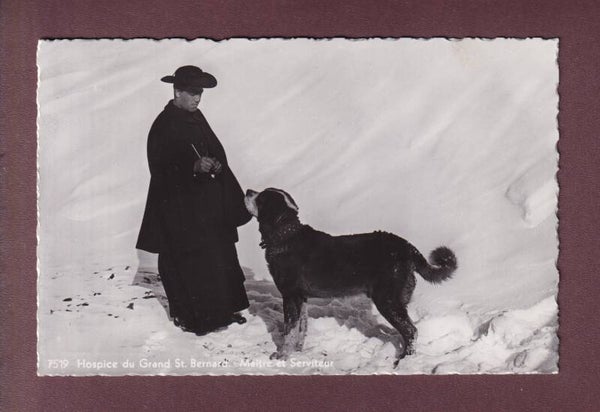 GRAND-SAINT-BERNARD - Maître et chien