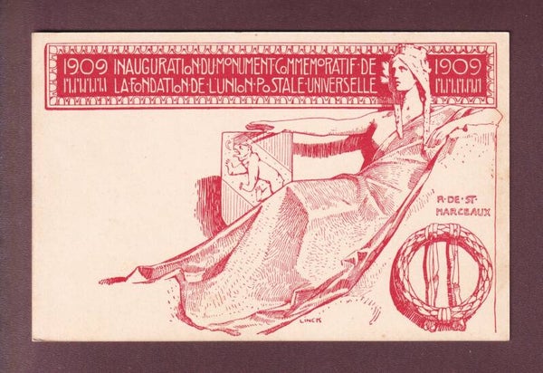 Carte préaffranchie - Monument UPU 1909
