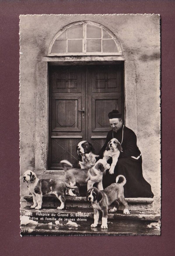 GRAND-SAINT-BERNARD - Maître et chien