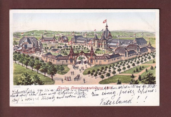 BASEL - Gewerbe Ausstellung 1901