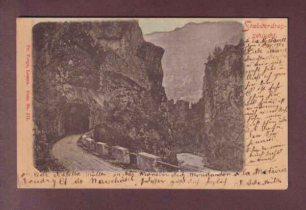 STABVERDROS-SCHLUCHT - 1901
