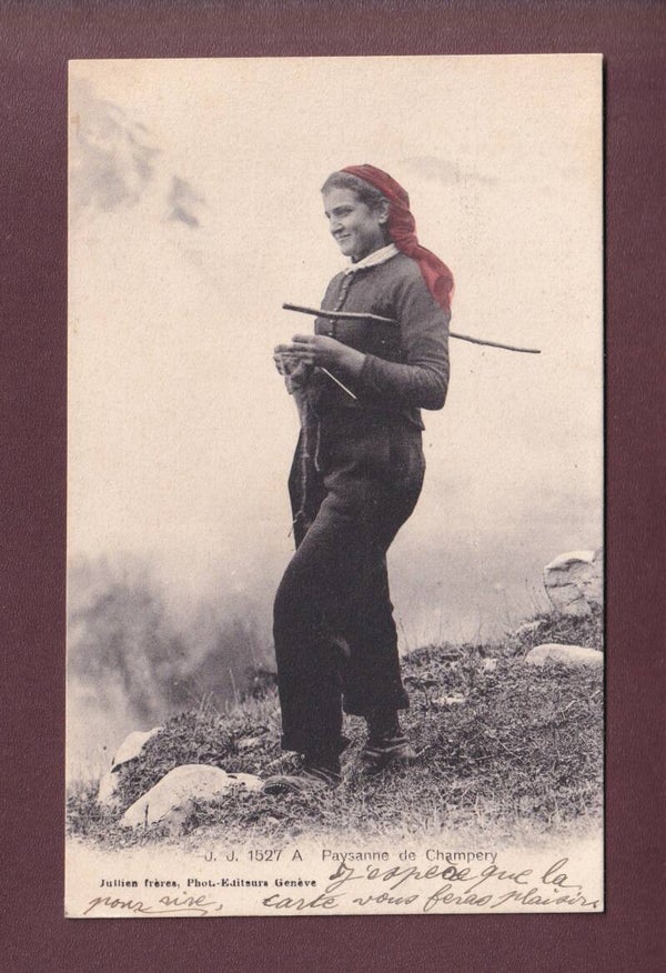 Paysanne de CHAMPERY - 1908