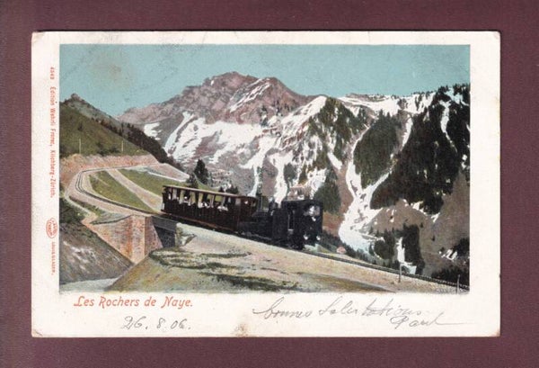 Chemin de fer des ROCHERS DE NAYE - Train - 1906